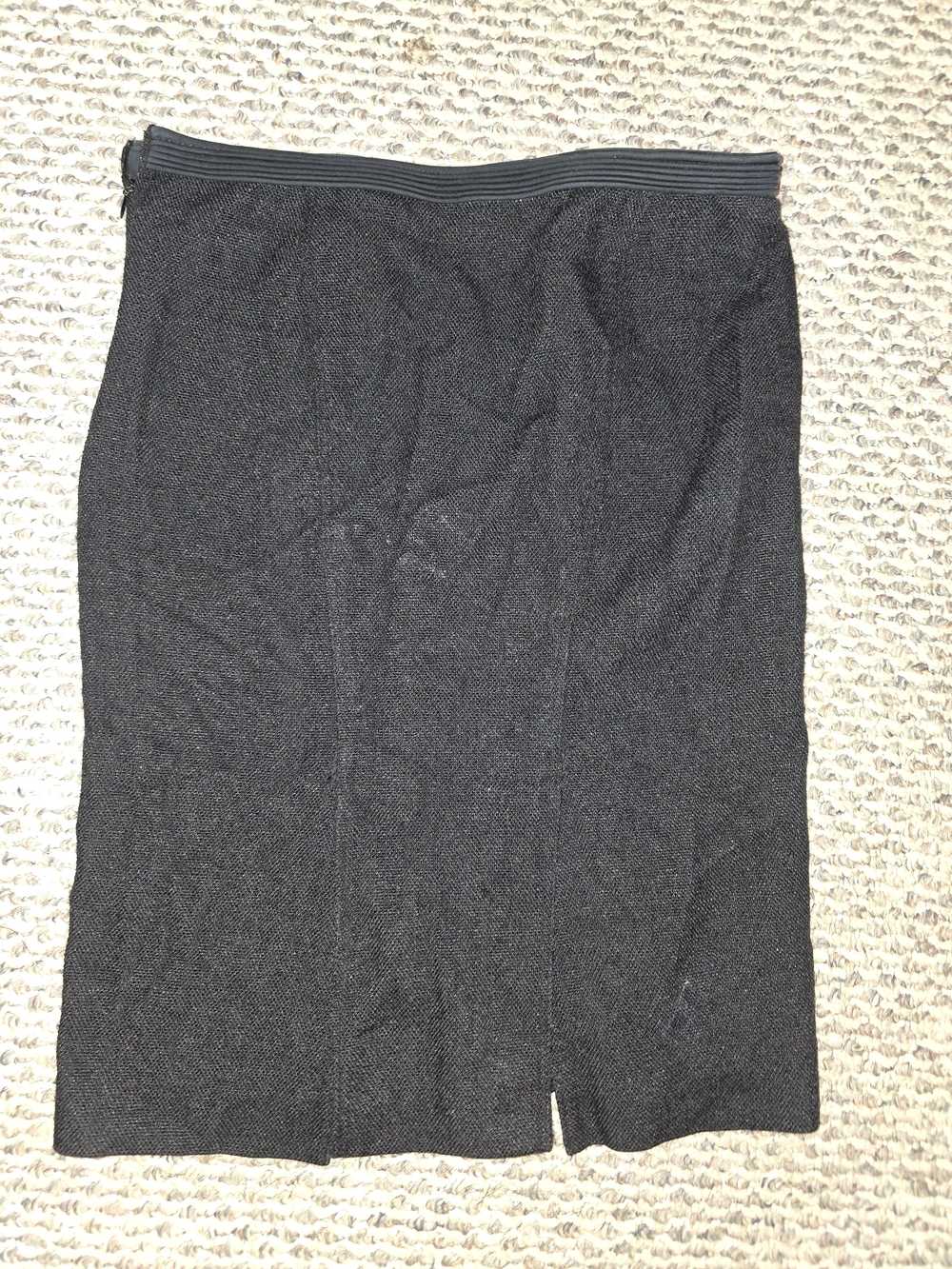 Burberry Black Pencil Skirt with Elastic Waist